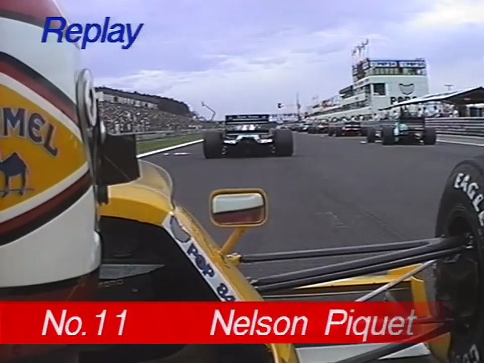 F1 – Nelson Piquet (Lotus Judd V8) Onboard – Hungary 1989 (02)