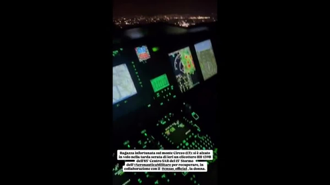 Monte Circeo: escursionista 21enne scivola e si infortuna, ecco il video del salvataggio in elicottero