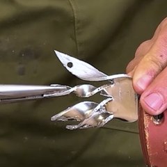 BRICOLAGE AVEC ADORE : Une rose faite de pièces de monnaie