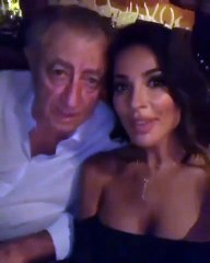 بالفيديو: نادين نجيم مع والد أمل كلوني