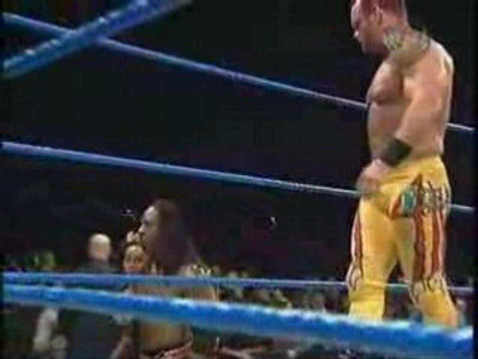 Chris Benoit vs Booker T 4/3/06 pt1