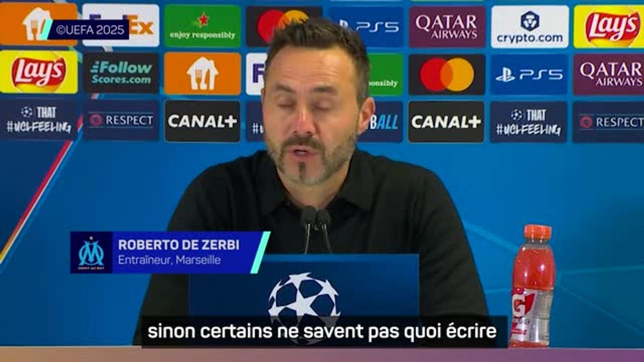 Marseille - De Zerbi pas surpris par le match d...