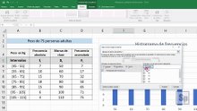 Excel - Crear histograma y polígono de frecuencias en Excel. Tutorial en español HD