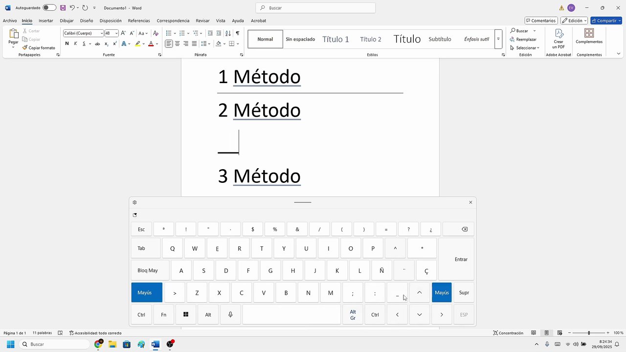 📄✍️ 5 MÉTODOS para CREAR LINEAS RECTAS o LINEAS HORIZONTALES en WORD PASO a PASO