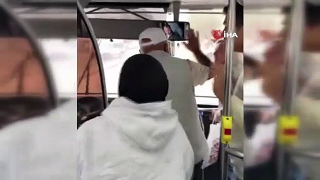 Otobüs sürücüsü yolculara küstü, kontağı kapattı