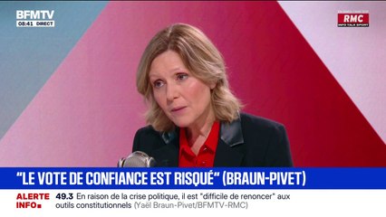 Contribution des plus riches: "Il faut que ce budget ait un caractère juste et équitable", souhaite Yaël Braun-Pivet, présidente de l'Assemblée nationale