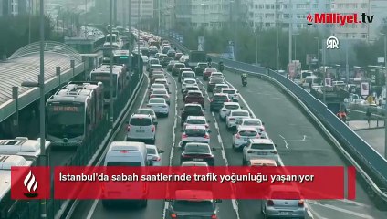 İstanbul'da trafik kilit! Yoğunluk haritası kırmızıya boyandı