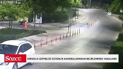 Hırsızlık şüphelisi güvenlik kameralarından belirlenerek yakalandı