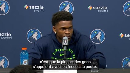 Timberwolves - Edwards sur les conseils de Jordan : "J’ai appris à jouer différemment au poste"