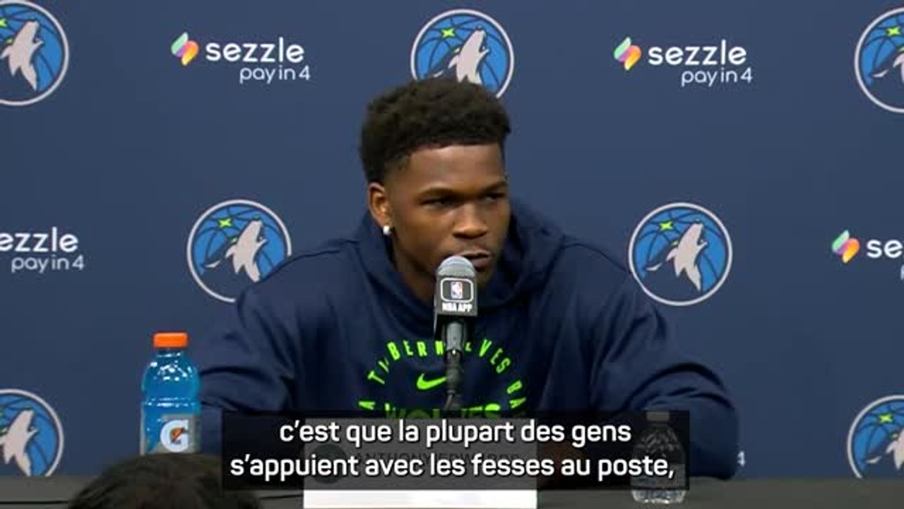 Timberwolves - Edwards sur les conseils de Jordan : "J’ai appris à jouer différemment au poste"