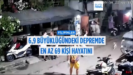 Filipinler'i vuran 6,9 büyüklüğündeki depremde en az 69 kişi hayatını kaybetti