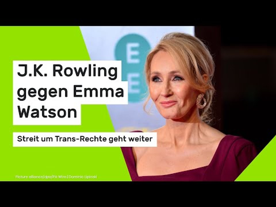 J.K. Rowling gegen Emma Watson - Streit um Trans-Rechte geht weiter