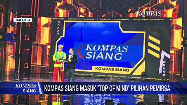 Kompas Siang Masuk Nominasi ITA 2025, Ajang Penghargaan Pertelevisian Tanah Air