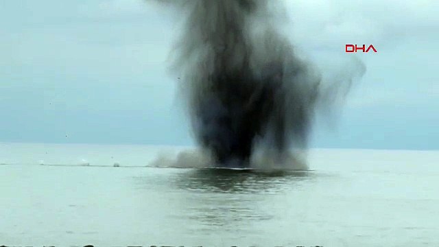 Trabzon açıklarında bulunmuştu: Denize indirilip imha edildi!