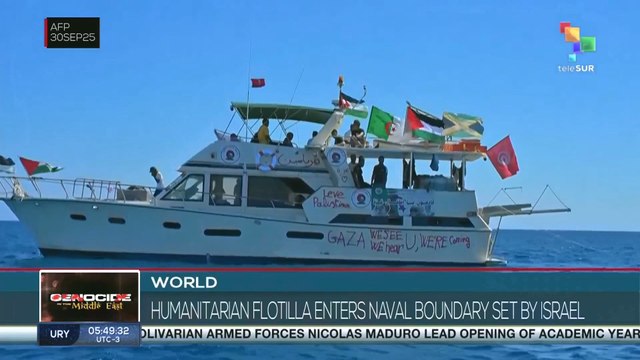 Humanitarian Flotilla enters naval boundary set by Israel
