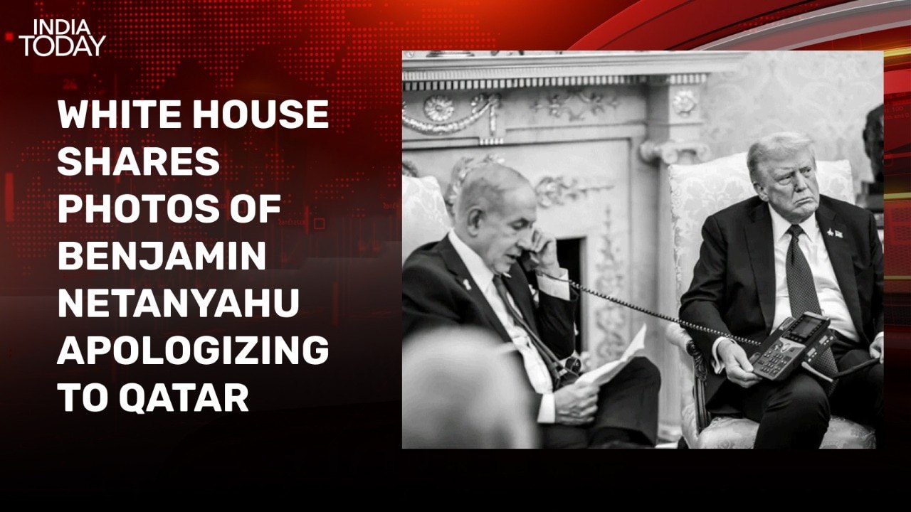 White House releases photos of Benjamin Netanyahu's apology to Qatar