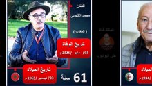 جميع من رحلوا من الفنانين المصريين والعرب 2025 ｜ وفيات 2025