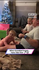 Twins Singing with Grandpa Ends in Hilarious Moment 🎶😂|| Heartsome 💖