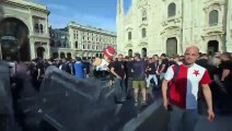 Slavia Praga, i tifosi in piazza Duomo
