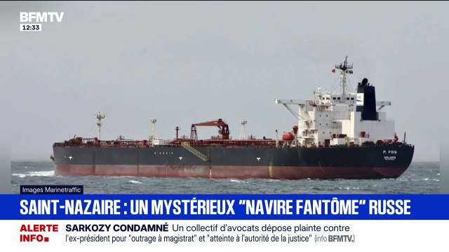 Saint-Nazaire: un mystérieux navire fantôme russe au large des côtes