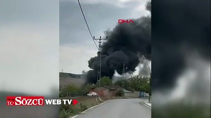 Arnavutköy'de plastik fabrikasında yangın