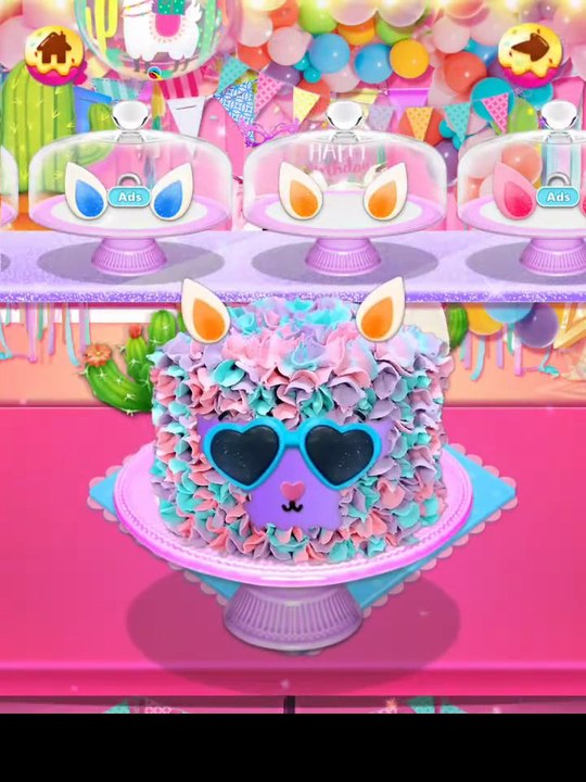 🦄✨ Unicorn Bakery Chef: Alpaca Birthday Cake🦙