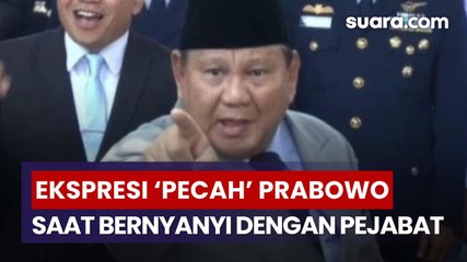 Acungkan Jari Telunjuk, Ekspresi Prabowo 'Pecah' Saat Bernyanyi Bersama Pejabat di Lubang Buaya