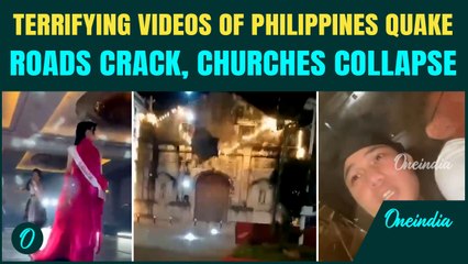 Philippines Earthquake Shocking Videos: Church Roofs Collapse & Roads Split in Deadly Quake