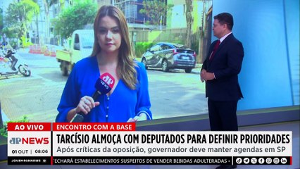 Tarcísio almoça com deputados para definir prioridades