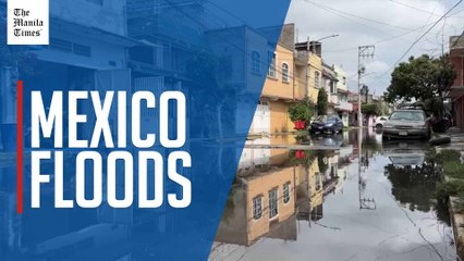 Residents in central Mexico cope with material losses after flooding