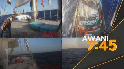 Flotilla Gaza dijangka memasuki zon merah 9 malam ini