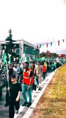 İstanbul'da, Filistin sevdalısı Müslümanlarla Gazze için yürüdük. Sözü muhatabına söyledik.