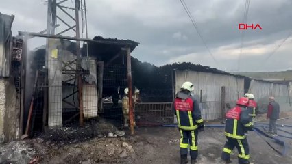 Arnavutköy'de çıkan depo yangını söndürüldü: Yangın anından görüntüler paylaşıldı!