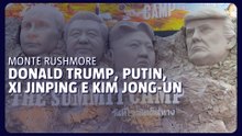 Trump, Putin, Jinping e Kim Jong-un viram rostos em ‘Monte Rushmore’ tailandês