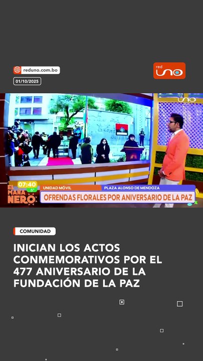 INICIAN LOS ACTOS CONMEMORATIVOS POR EL 477 ANIVERSARIO DE LA FUNDACIÓN DE LA PAZ