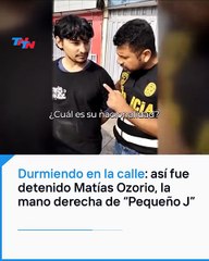 VIDEO: Matías Agustín Osorio, clave en el triple crimen, fue detenido durmiendo en la calle