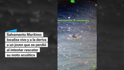 Localizan vivo a un joven que llevaba varios días a la deriva en su moto acuática