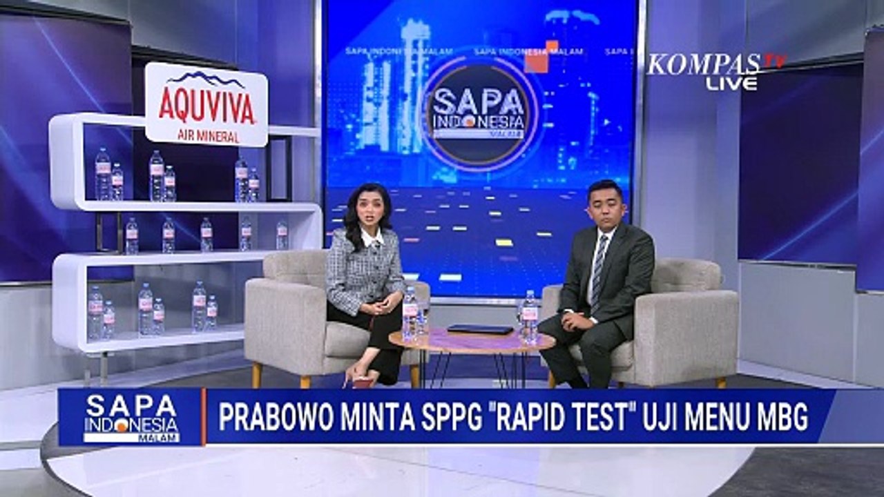 Prabowo Minta SPPG Punya Rapid Test Uji MBG, BGN: Sudah Diterapkan di SPPG Milik Polri | SAPA MALAM