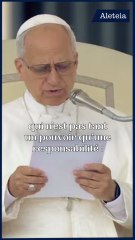 Le Pape invite à être des instruments de réconciliation