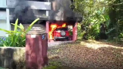 മൂവാറ്റുപുഴയിൽ പോർച്ചിൽ കിടന്ന കാറും സ്കൂട്ടറും കത്തിനശിച്ചു...