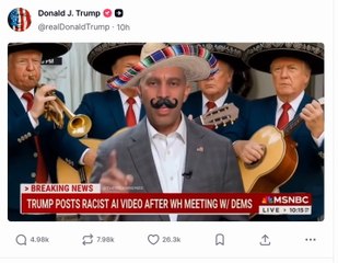 Trump Posts Second Racist Video of Jeffries