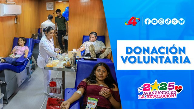 Donación de sangre: importancia de la jornada voluntaria de la UNA en Managua