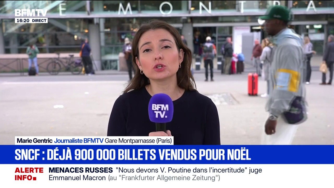 SNCF: déjà 900.000 billets vendus pour Noël