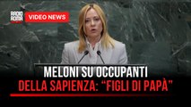 Meloni su occupanti della Sapienza: “Figli di papà”
