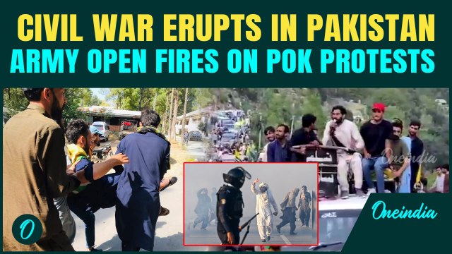 Civil War Erupts in Pakistan: Army Opens Fire on POK Civilians,8 Killed in Revolt Against Government