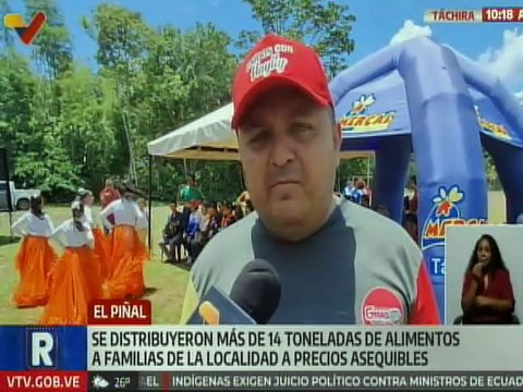 Táchira | Más de 3 mil 700 familias beneficiadas con la entrega de 14 toneladas de alimentos