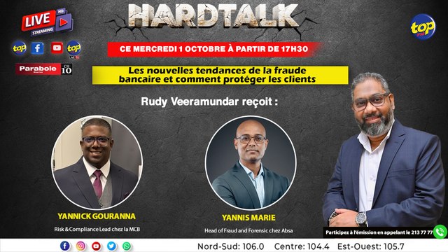 Hard Talk: Rudy Veeramundar reçoit Yannis Marie et Yannick Gouranna