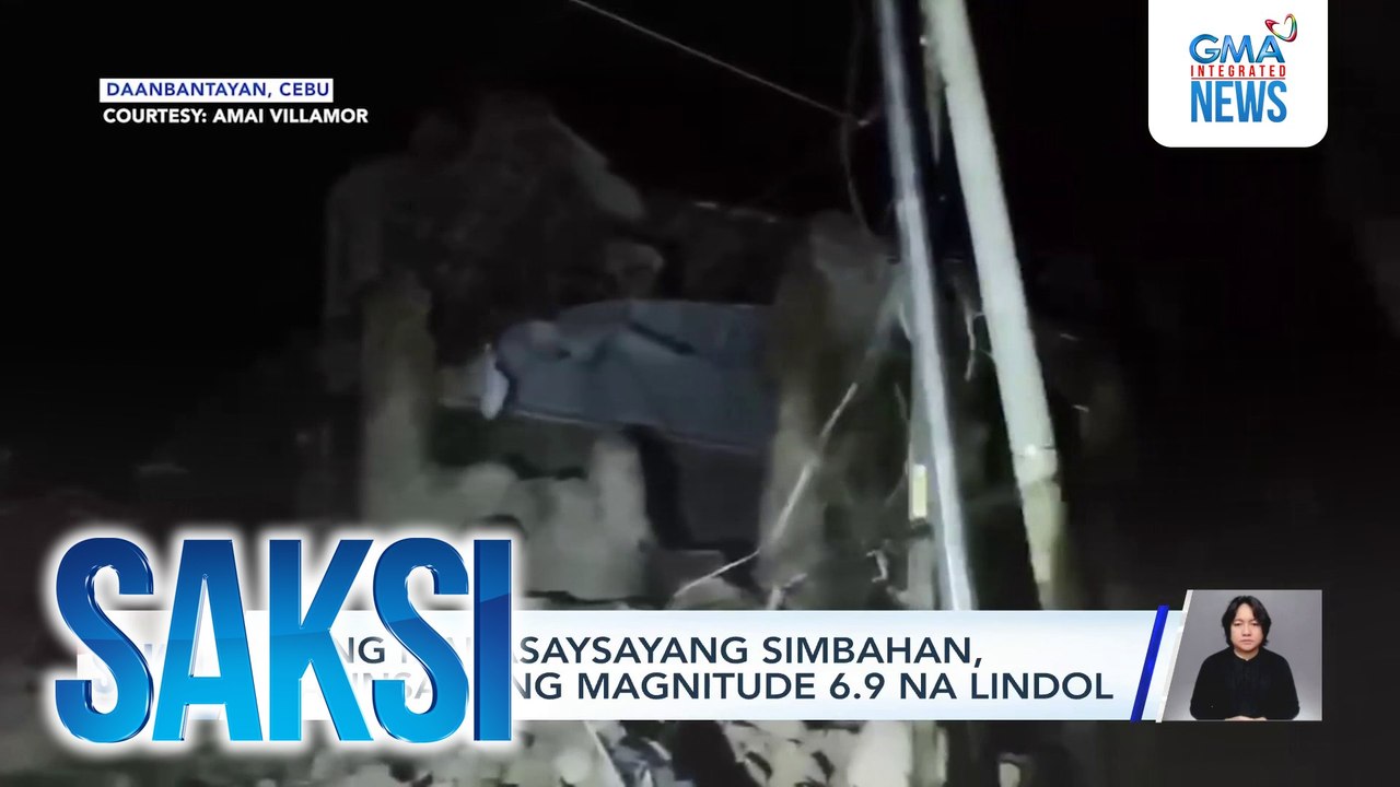 Ilang makasaysayang simbahan, napinsala ng magnitude 6.9 na lindol | Saksi