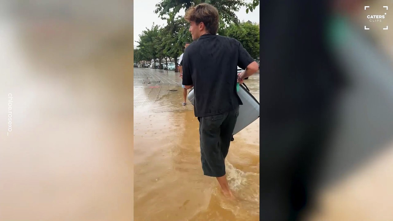 Ibiza Party Streets Flooded