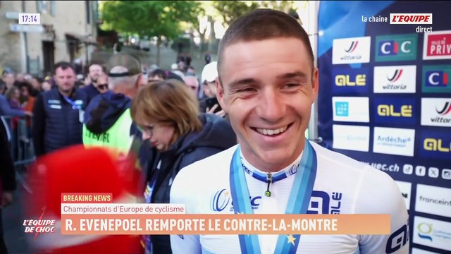 Evenepoel : « C'était une belle journée » - Cyclisme - Championnat d'Europe